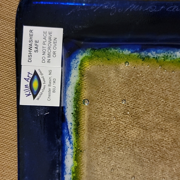 Kiln Art Glass Dish - Picture 3 of 4